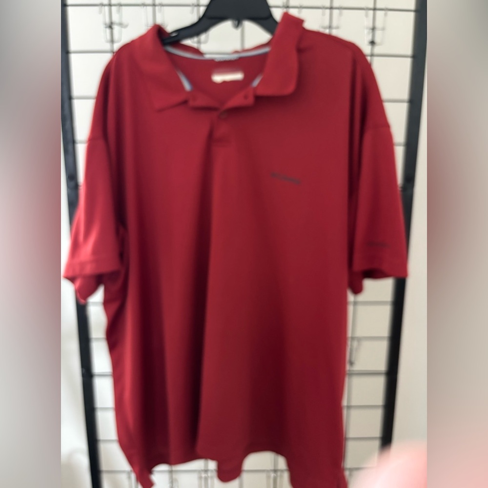 Columbia Omni-Shade rust short sleeve men’s shirt